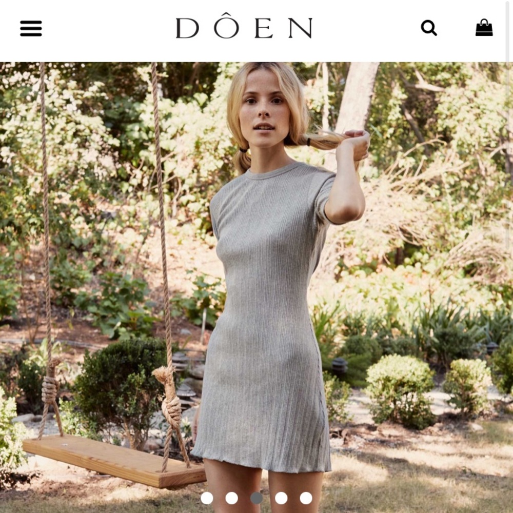 Doen Margaux T Shirt Dess Grey Small nwot